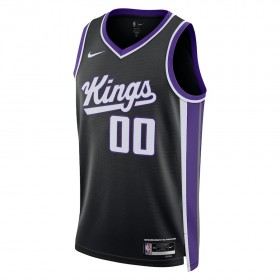 Dres Sacramento Kings Prilagođeni Nike 2023-24 Icon Edition Crno Swingman